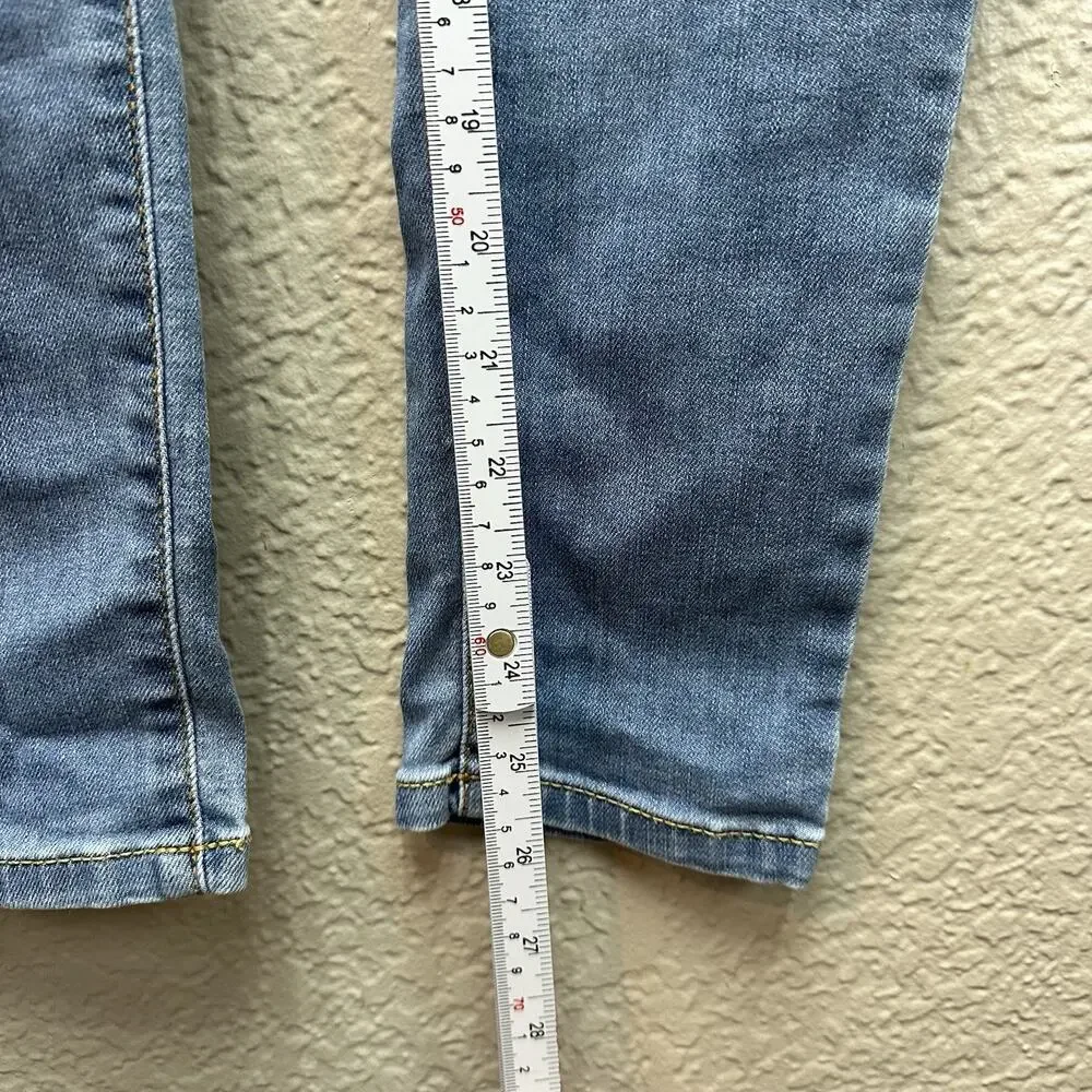 Levis 720 Jeans Size 14 Womens High Rise Super Skinny Medium Wash Blue Denim - Picture 8 of 11